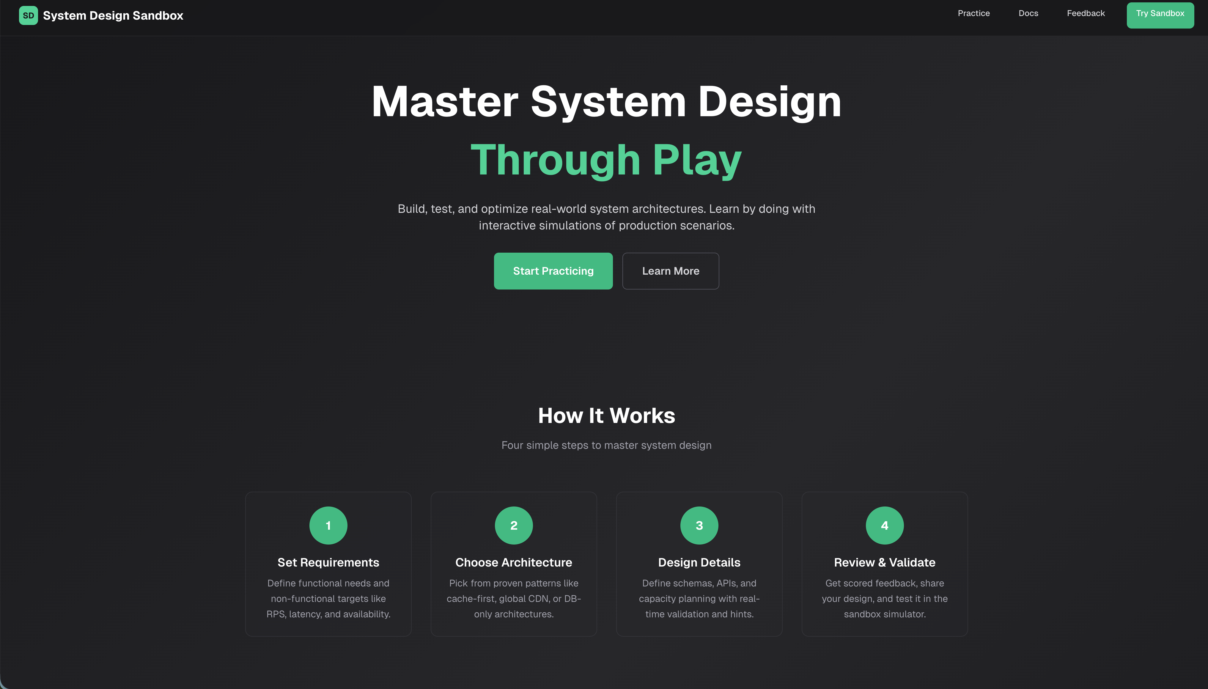 System Design Sandbox